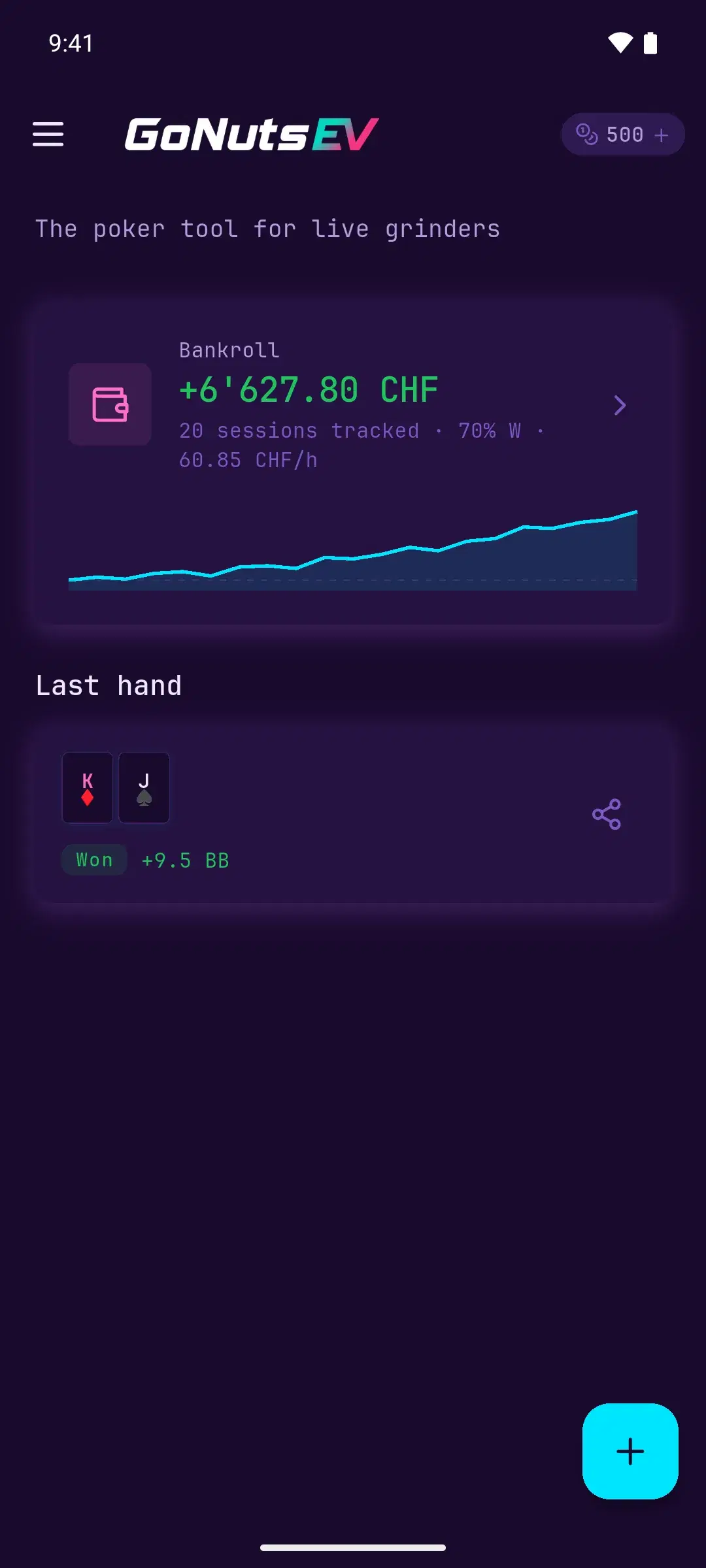 GoNutsEV App-Screens auf einem Handy